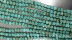 high quality turquoise semi precious nuggets barrel faceted green blue tibetant jewelry beads 12-16m