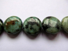 wholesale Affrical natural turquoise beads rondelle disc coin jewelry beads 12mm--2strands 16inch/pe