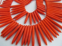 bulk turquoise beads sharp spikes bar yellow orange red white blue mixed jewelry necklace 20-50mm--1