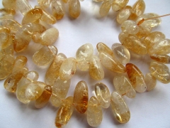 bulk genuine citrine quartz freeform irregular branch yellow jewelry beads 20-40mm --5strands