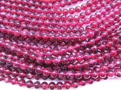 AA grade genuine garnet rhodolite beads 4mm 2strands 16inch strand , round ball crimson red jewelry 
