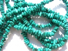 wholesale discount 10strands 4-12mm turquoise stone chips freeform bamboo jewelry beads