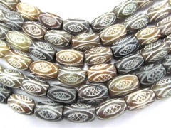 2strands 10x18mm handmade jasper DIY bead rice barrel carved titanium lemone jewelry bead