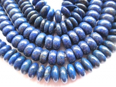 wholesale 2strands 4x6-10x16mm lapis lazulite gems Rondelle Abacus pinwheel blue loose bead