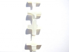 wholesale genuine MOP shell 10x15mm 2strands 16inch,mother of pearl cross white jewelry beads