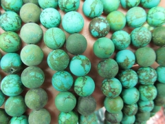 wholesale 5strands 4 6 8 10mm Turquoise beads Round Ball crab matte Red Green White Charm beads