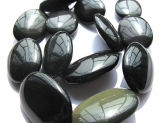 high quality LOT genuine rainbow obsidian barrel rice jewelry beads 10x14mm---5strands16"/per