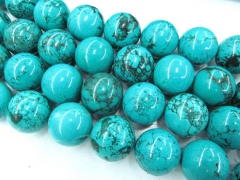 Black Friday Sales New Arrive 4-22mm high quality turquoise semi precious round ball green aqua blue