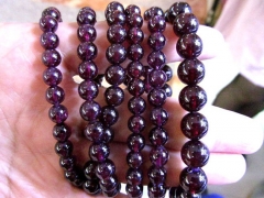 AA grade 5-12mm genuine garnet rhodolite beads high quality round ball rose red jewelry beads bracel