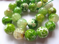 wholesale agate bead round ball faceted olive green assortment jewelry beads 12mm--5strands 16inch/p