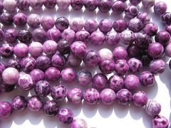 Wholesale 2strands 4-16m sugilit Jade Beads Round Ball polished purple black Asssortment j