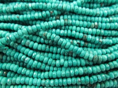 top quality 3x4mm full strand turquoise beads rondelle abacus faceted jewelry bead
