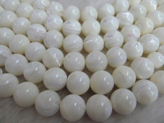 5strands 3-12mm genuine MOP shell round high quality mother of pearl ball white jewelry bead
