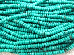 top quality 3x4mm full strand turquoise beads rondelle abacus faceted jewelry bead