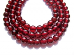 wholesale genuine garnet rhodolite beads round ball red jewelry beads 45678mm full strand