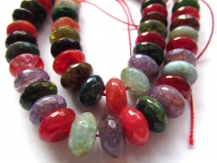 5strands 5x8 6x10 7x12mm high quality gergous natural agate bead rondelle abacus facetd assortment j