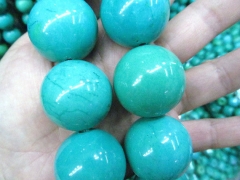 6-30mm turquoise semi precious round ball green blue yellow jewelry beads full strand