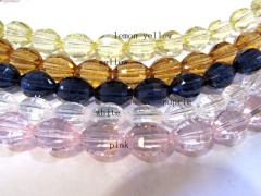 AAA grade 5strands 8x12mm crystal gergous rice barrel egg handmade faceted clear multicolor jewelry 