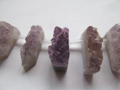 natrural agate ,titanium quartz ,rectangle ablong white purple mixed beads 15-40mm full strand