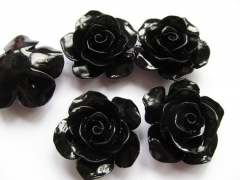 20 25 30 36mm full strand fashoin resin plastic rose florial petal black jet white hot red peach ass