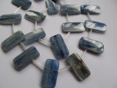 genuine kyanite beads 13x25mm 16inch strand ,high quality rectangle ablong blue jewelry beads