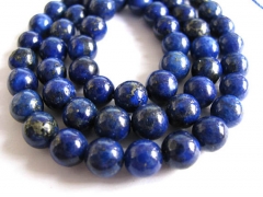 lot lapis lazuli charm beads round ball blue gold jewelry bead 6mm--3strands 16"/per