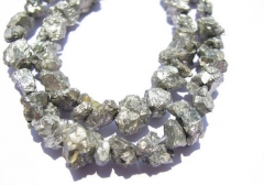 genuine pyrite beads 10-14mm ,high quality nuggets freeform chips irregular gold iron beads --2stran