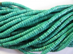 wholesale bulk turquoise stone green jewelry beads 4x6mm--5strands 16inch/per strand