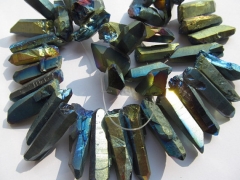 high quality Titanium Quartz Sticks, Crystal Points, Spikes, Pointers, Aura Quartz Sticks,FULL STRAN