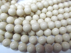 high quality 10mm 2strands calsilica turquoise beads round ball cream white assortment jewelry beads