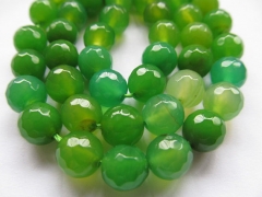 4 6 8 10 12 14 16mm full strand fire agate bead round ball faceted gree oranger mixed jewelry beads