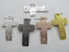 wholesale 23x40mm 50pcs tone cross flasy silver gold black gunmetal assortment bracelet connector