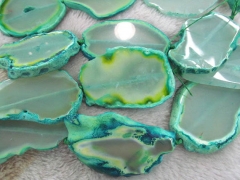 natural agate Gems 20-60mm full strand slab freeform champagne rainbow purple green aqua blue brown 