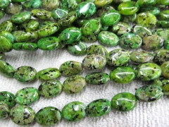 5strands10x14-15x20mm wholesale jasper gergous oval egg green purple green mixed charm jewelry connn