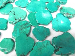 15-80mm 100pcs turquoise beads cabochons freeform slab blue green jewelry beads -have no drilled