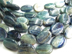 4strands 10x14-15x20mm genuine kyanite beads high quality oval egg blue jewelry beads