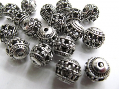 high quality lot 8mm 100pcs vitiage Bail filigree finding metal round ball charm earring jewelry fin