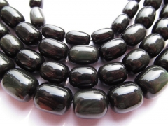 15%off --8x12 10x14 12x15 full strand genuine rainbow obsidian gemstone barrel rice jewelry beads