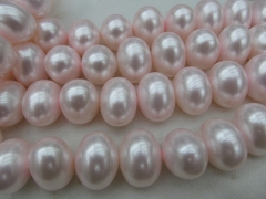 high quality Pearl Gergous 10x14-15x20mm full strand freeform egg nugget peach rainbow black white p