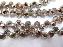 6x8mm 5strands high quality crystal like charm craft drop onion faceted champagne assortment jewelry