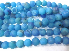 wholesale bulk agate bead round ball crystal rock matt crab rose mixed jewelry spacer 12mm --5strand