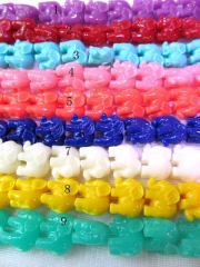5strands 12x14mm  resin/plastic/acrylic gergous charm bead animal elephant handmade asso