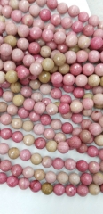 wholesale 2strands 4 6 8 10 12mm Natual Rhodochrosite for making jewelry Round Ball faceted bead pin