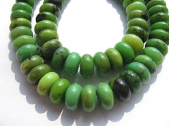 5strands 4x6-6x10mm high quality genuine chrysoprase beads rondelle abacus smoth connector bead