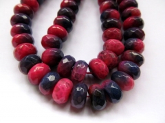 5x8mm 6x10mm 2strands gergous natural agate bead rondelle abacus facetd purple red blue jewelry bead