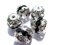 free ship--100pcs 6 8mm 10mm 12mm crystal ball,rhinestone ball, barrel tone silver gold antique bras