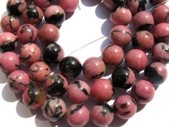 wholesale 5strands 4-12mm Natural Pink rhodonite for making jewelry round ball jewelry loose bead