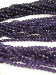 AA GRADE 4-16mm full strand natural Amethyst quartz round ball beads,abacuse yellow clear white brow