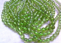 100% Peridot Briotettes round ball faceted peridot gemstone green gemstone 3 4 5 6 7 8mm full strand