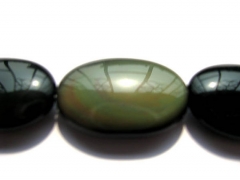 high quality LOT genuine rainbow obsidian barrel rice jewelry beads20x30mm---5strands16"/per